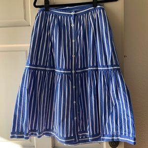 J. Crew Striped Skirt